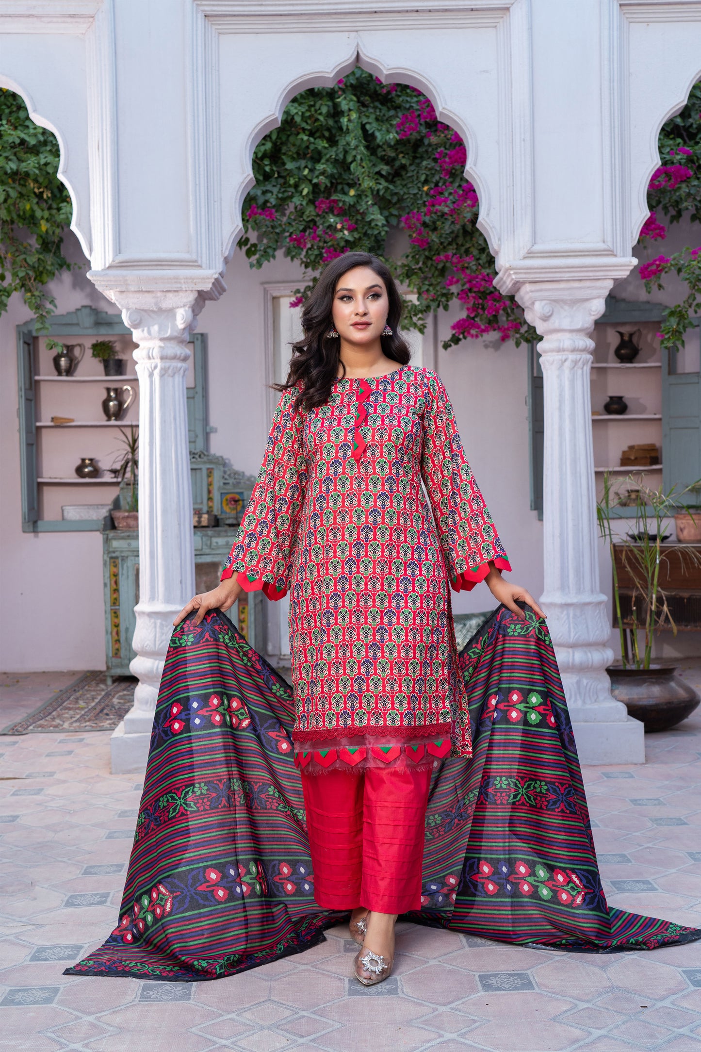 Unstitched 3-piece Lawn Printed