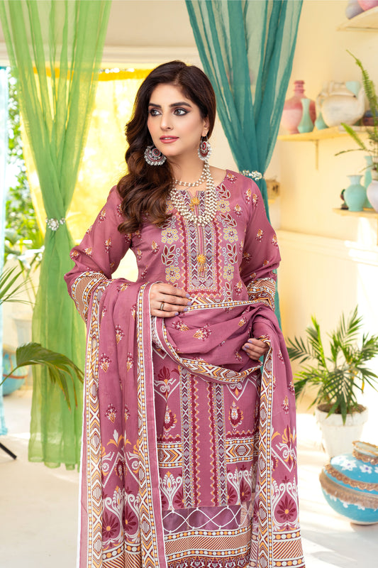 3 Piece - Printed Lawn Suit