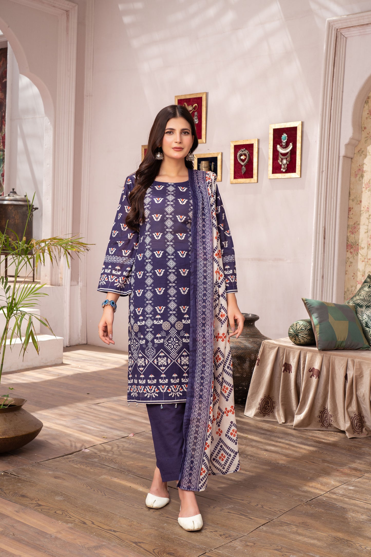 3-Piece Printed Lawn Suit