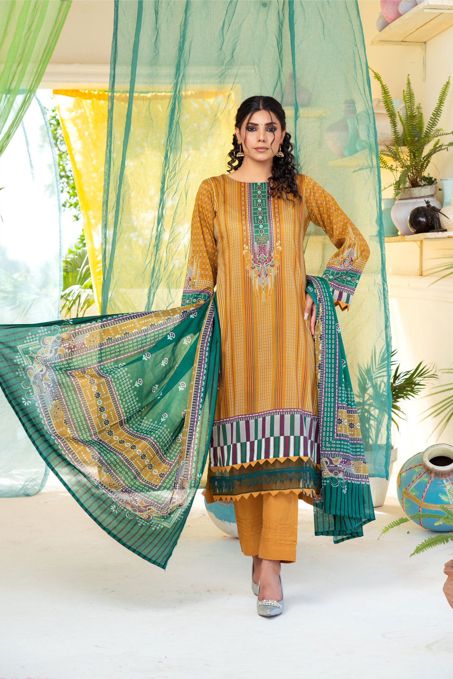 3 Piece - Printed Lawn Suit