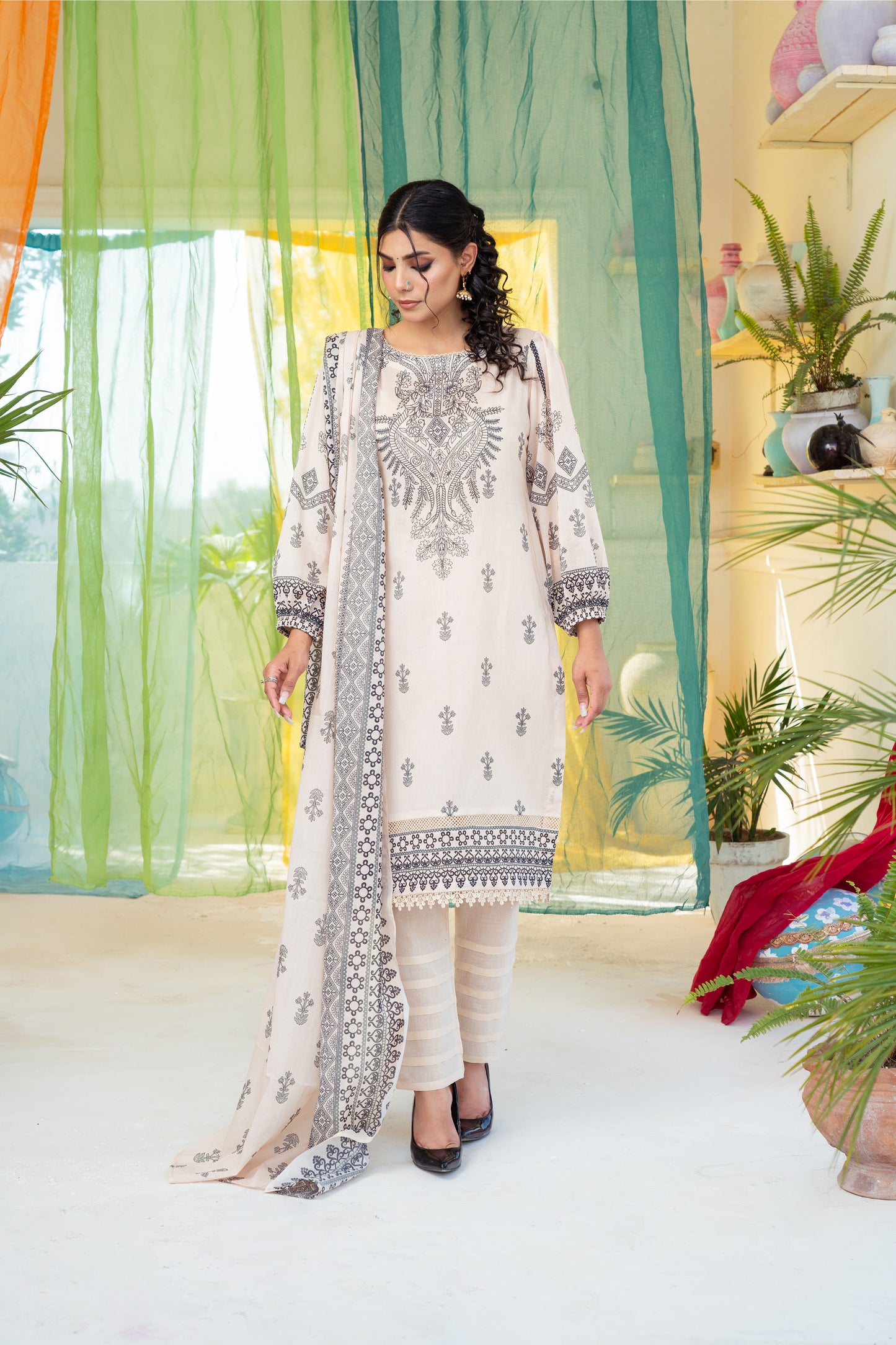 3 Piece - Printed Lawn Suit