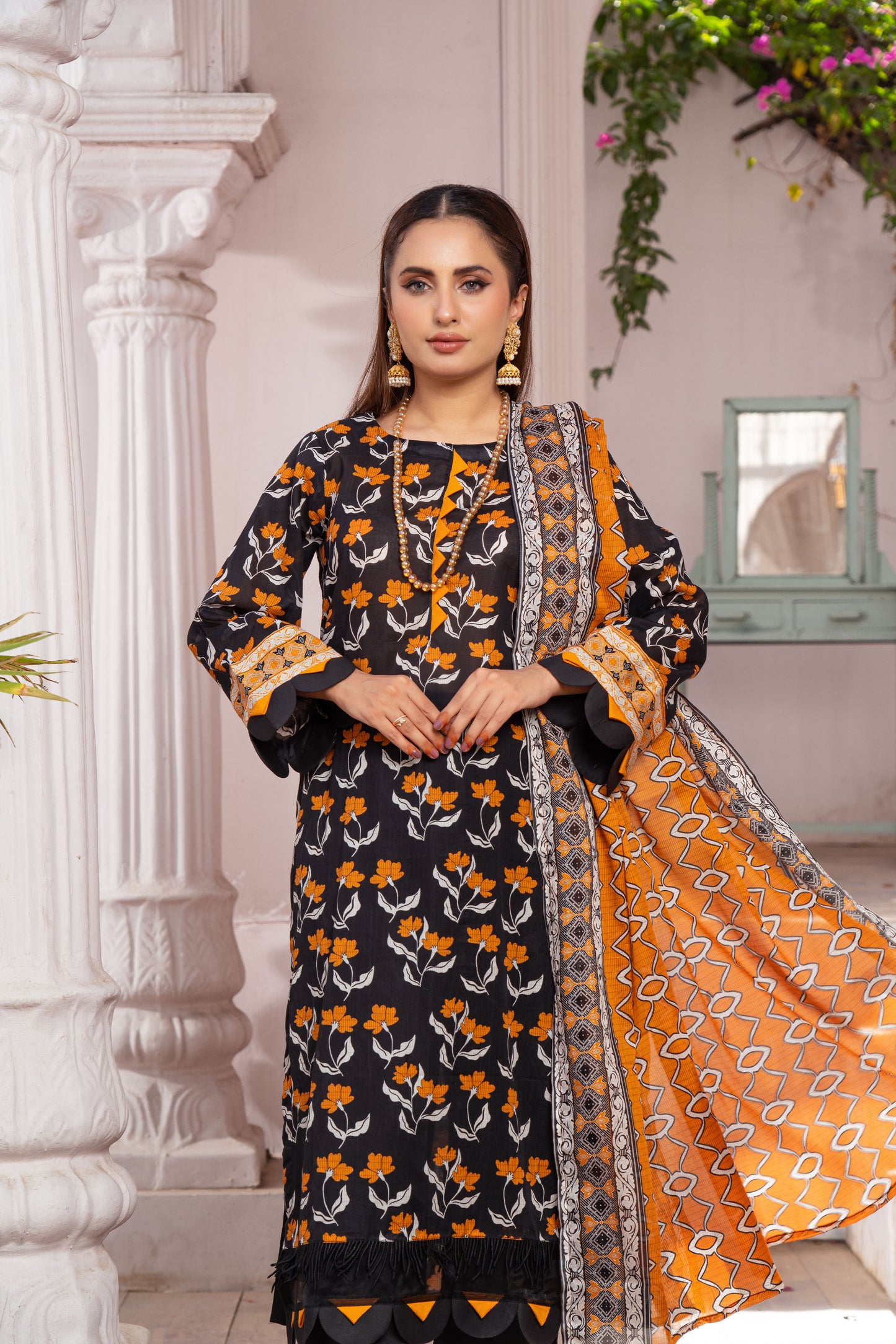 Unstitched 3-piece Lawn Printed