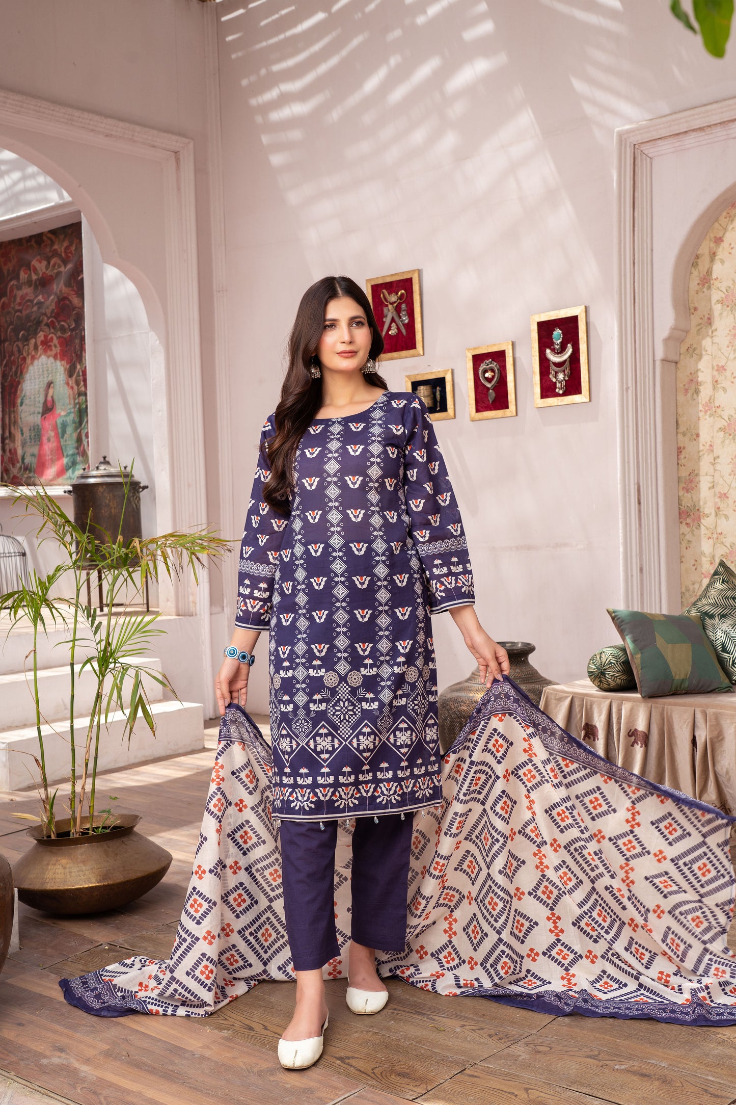 3-Piece Printed Lawn Suit