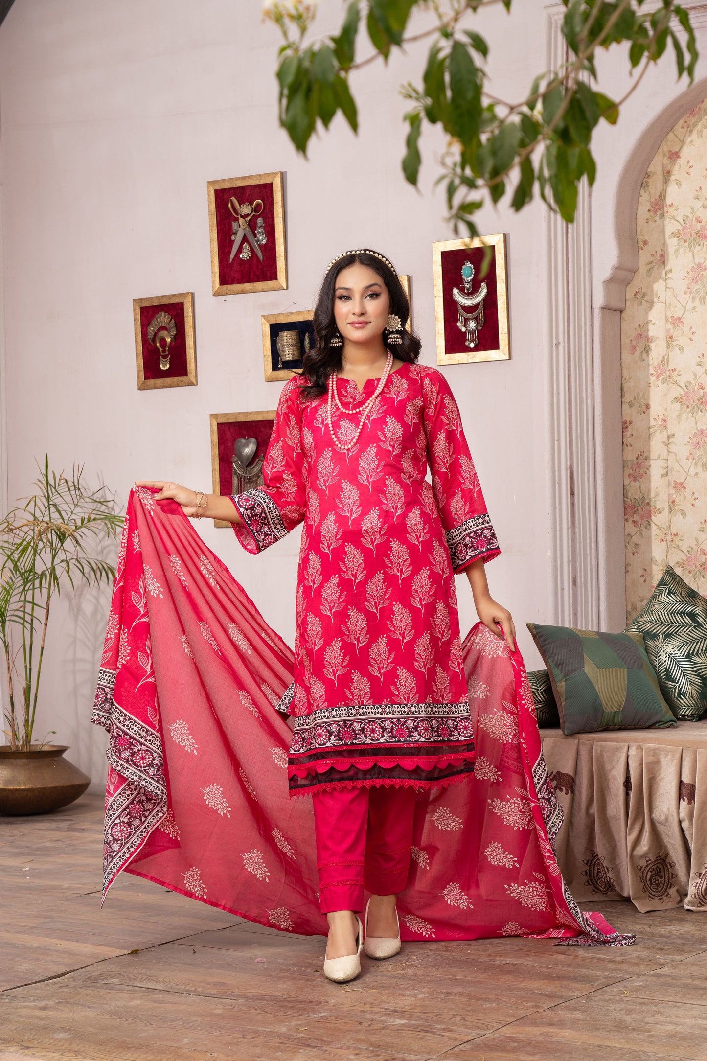 Unstitched 3-piece Lawn Printed