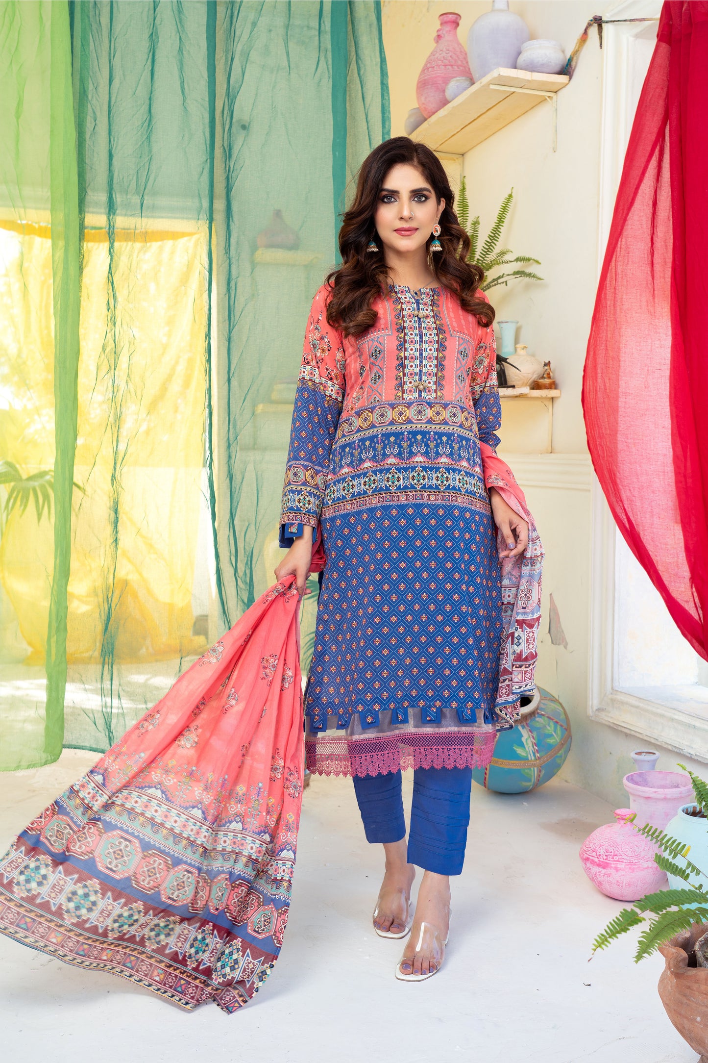 3 Piece - Printed Lawn Suit