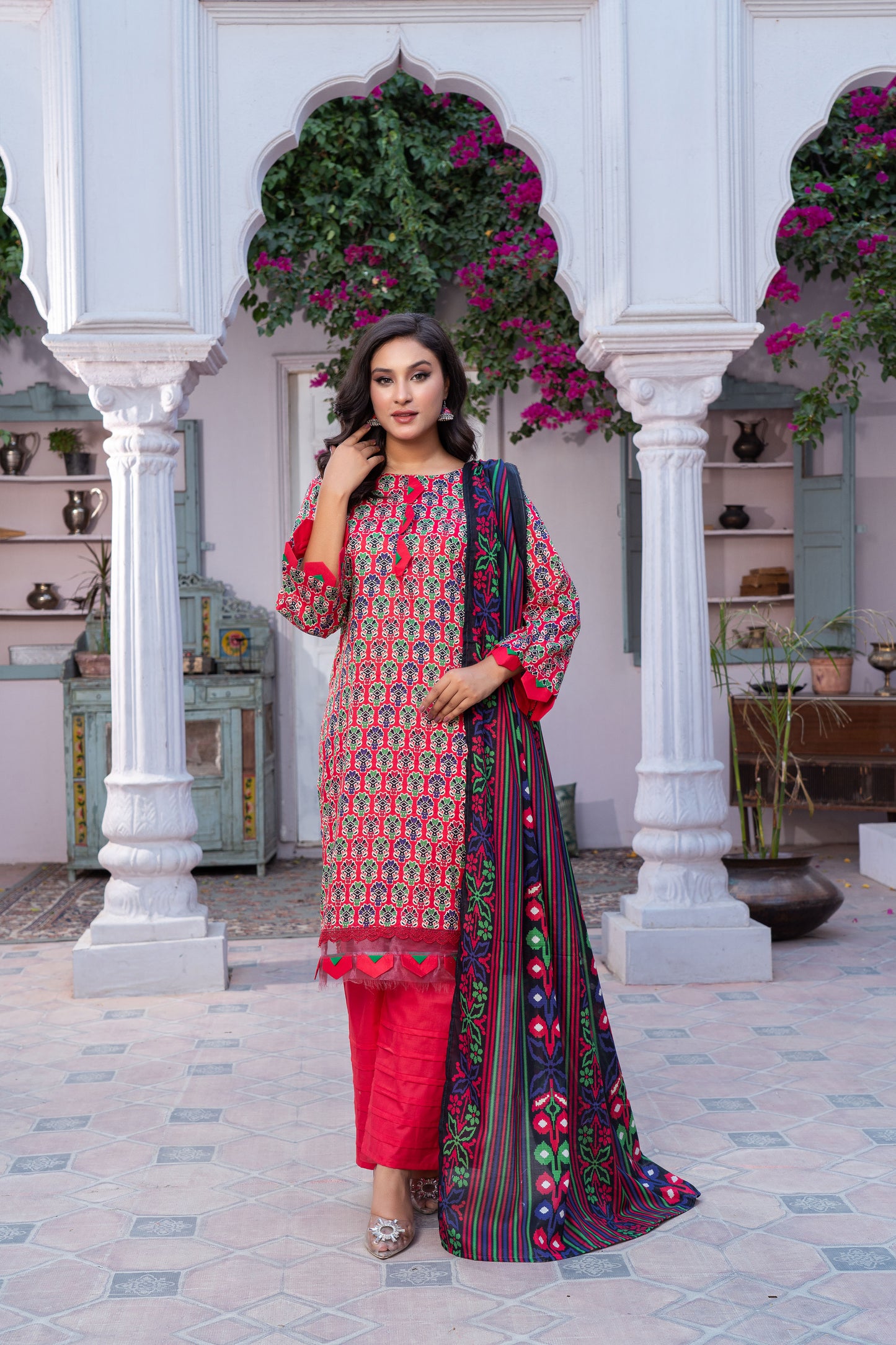 Unstitched 3-piece Lawn Printed