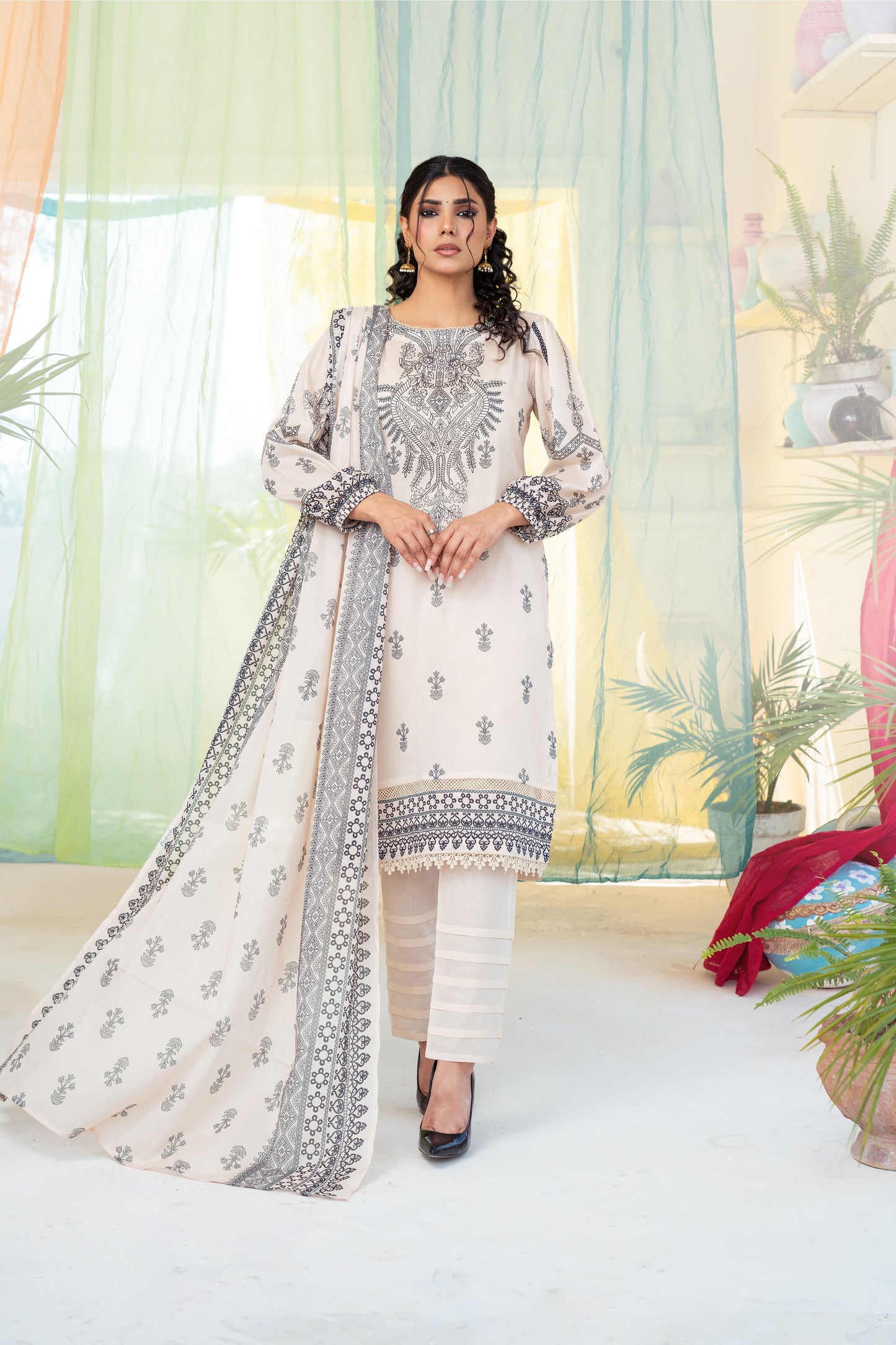 3 Piece - Printed Lawn Suit